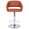 Flash Furniture Cognac Vinyl Adjustable Height Barstool CH-122070-BR-GG - alternate 4